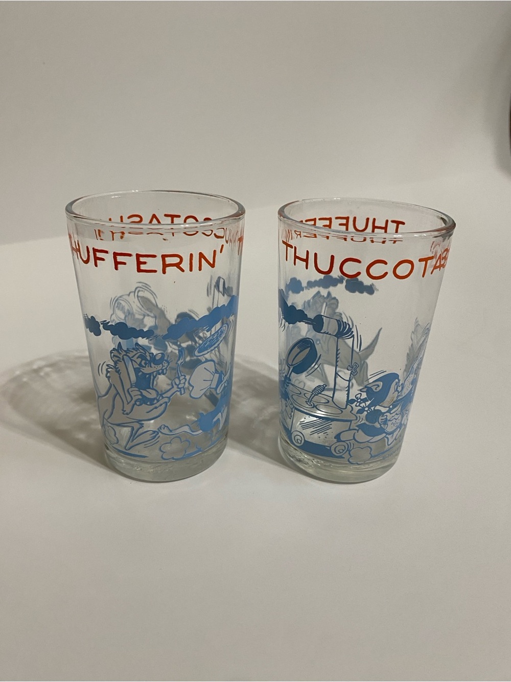 1974 Thuffering Thuccotash Juice Glasses - Set of 2